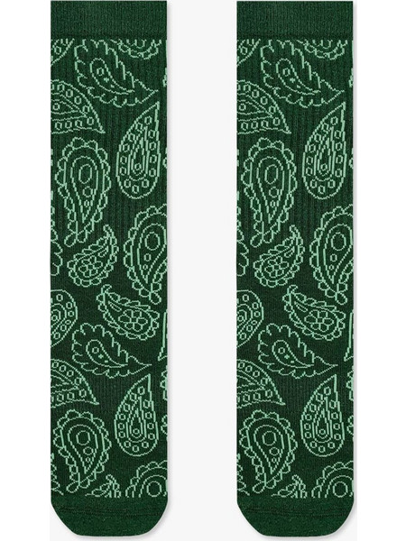 Κάλτσα Βαμβακερή Πετσετέ με Σχέδια Paisley Patterns RTO