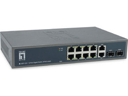 LevelOne GEP-1221 Unmanaged L2 Switch με 10 Θύρες Ethernet 1000Mbps και 2 SFP θύρες
