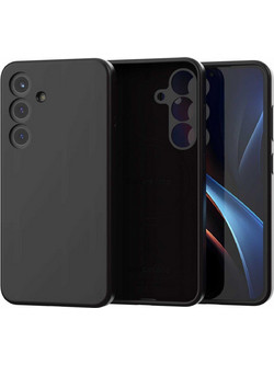 Θήκη Samsung Galaxy S25 Spacecase Silicone Magnetic Case Σιλικόνης με MagSafe - Black (5905719114152)
