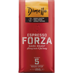 Dimello Forza Dark Roast Καφές Espresso Αλεσμένος 250gr