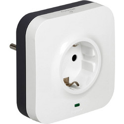 Αντάπτορας Πρίζα Legrand 694670 - 1 x Scuko, 2x Ethernet - White 694670