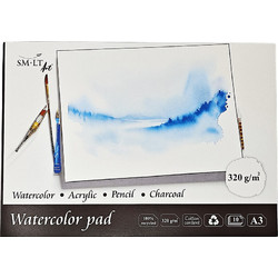 SMLT ART ΜΠΛΟΚ ΑΚΟΥΑΡΕΛΑΣ 10 ΦΥΛΛΑ Α3 320g/m