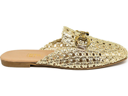 Bigshoes GA1164-06 Δερμάτινο Mule Χρυσό