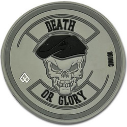Patch 3D Death Or Glory (Γκρι - Μαύρο)