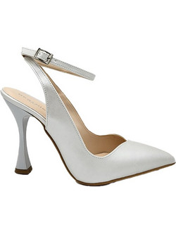Beatris Γόβες Slingback Λευκές Περλέ 975
