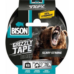 Ταινία υφασμάτινη μάυρη GRIZZLY BISON 10m, (0,33x50mm)