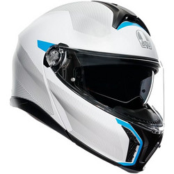 AGV Tourmodular Multi Frequency Light Grey / Blue Κράνος Μηχανής Flip-Up 1600gr