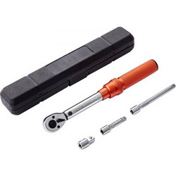 Δυναμόκλειδο VEVOR, 1/4-inch Drive Click Torque Wrench 20-200in.lb/3-23n.m, Ρυθμιζόμενο Δυναμόκλειδο Διπλής Κατεύθυνσης, Σετ Δυναμόκλειδου Μηχανικής Διπλής Κλίμακας με Προσαρμογείς και Ράβδο Επέκτασης