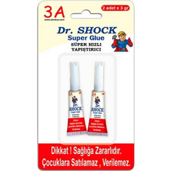 Dr Shock κόλλα στιγμής 2x3gr, (τύπου logo)