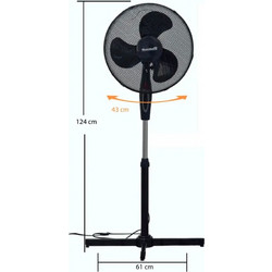 Hausberg HB-5100NG Ανεμιστήρας Δαπέδου Ορθοστάτης