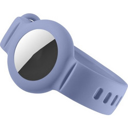 Λουράκι σιλικόνης με θήκη για AirTag Lavender Grey