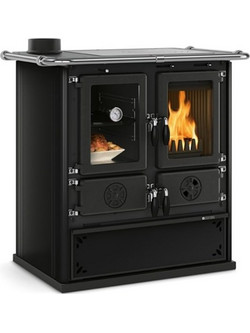 La Nordica Rosetta Sinistra BII Anthracite Μαντεμένια Ξυλόσομπα με Φούρνο 9.1kW