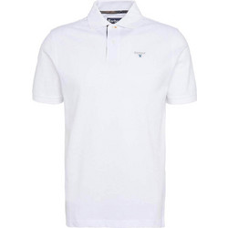 Barbour Ανδρική Μπλούζα Polo Κοντομάνικη Λευκή MML0012-WH11
