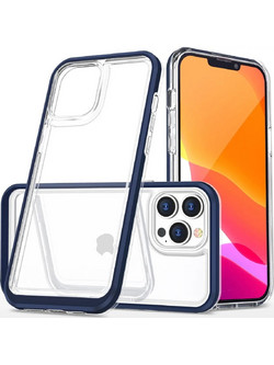 Hurtel Clear 3in1 Back Cover Blue (iPhone 13 Pro)