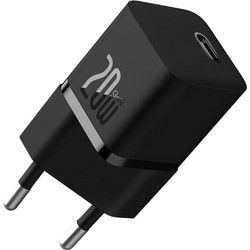 Baseus 1C Φορτιστής Χωρίς Καλώδιο με Θύρα USB-C 20W Power Delivery Black