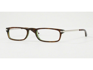 Luxottica LU3203 C519 Ανδρικός Σκελετός Γυαλιών Οράσεως Κοκάλινος Μεταλλικός Ασημί Καφέ
