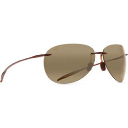 Maui Jim H421-26 Ανδρικά Γυαλιά Ηλίου Ορθογώνια Κοκάλινα Καφέ με Καφέ Καθρέπτη Φακό