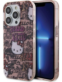 Hello Kitty IML Tags Graffiti - θήκη για Apple iPhone 15 Pro - Ροζ