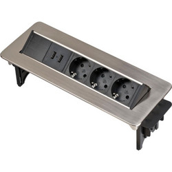 Brennenstuhl Indesk Power 3-Way με 2x USB