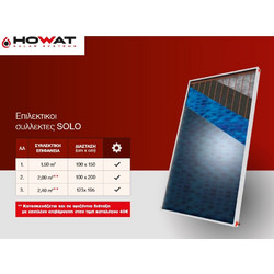 Howat Solo 2m Επιλεκτικός Ηλιακός Συλλέκτης Κάθετος