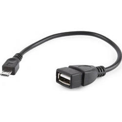CABLEXPERT USB OTG AF TO MICRO BM CABLE 0,15m RETAIL PACK