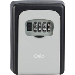Οsio OSB-3680-BL/GR Μαύρη/Γκρι κλειδοθήκη από αλουμίνιο με συνδυασμό 4 ψηφίων - 9 x 4 x 12cm OSB-3680-BL/GR