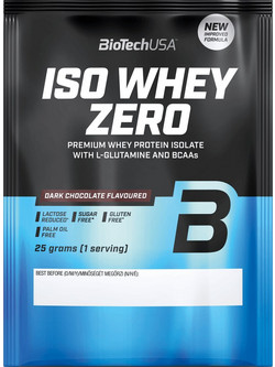 Biotech USA ISO Whey Zero Dark Chocolate Πρωτεΐνη Ορού Γάλακτος Γράμμωσης Χωρίς Λακτόζη & Γλουτένη 25gr