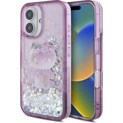 Hello Kitty Liquid Glitter 50TH Anniversary Party iPhone 16 Case - Purple - (Hel000154-0)