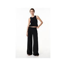 Baya Αμάνικο cropped top | Μαύρο