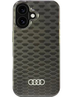 Audi IML Stitching Pattern MagSafe iPhone 16 6.1 black/black hardcase AU-IMLMIP16-Q5/D3-BK - (AUDI000199-0)