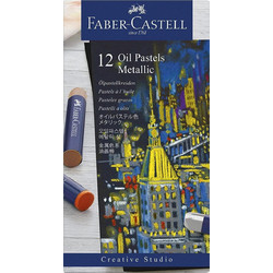 Παστέλ Faber Castell Oil Metallic 12 Τεμάχια