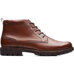 Clarks Ανδρικά Μποτάκια Δερμάτινα Καφέ 261734257