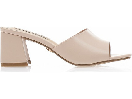 Mules TSOUKALAS nude δερματίνη