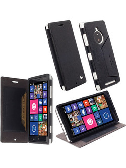 VOLTE-TEL ΘΗΚΗ NOKIA LUMIA 830 LEATHER FLIPCOVER STAND BLACK KRUSEL