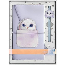 Nimmy set 2in1 notebook + pen BIG EYED PET 2.0 Rabbit purple