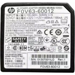 F0V63-60012 HP AC ADAPTER 32V 469mA (Orthoclase WW power supply assy) F0V63-60013