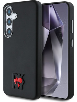 DKNY Leather Heart of NY Case for Samsung Galaxy S25 - Black