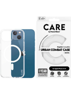 CARE by PanzerGlass - Flagship White MagSafe iPhone 14/13