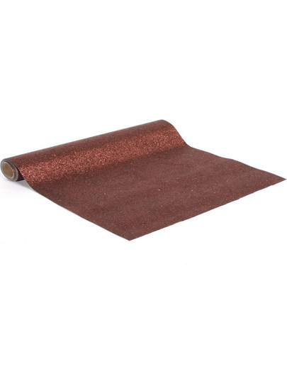 Ύφασμα glitter 40Χ200εκ. μπρονζέ - Plastona