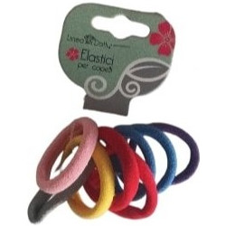 Λαστιχάκια μαλλιών χρωματιστά 8pcs 6cm