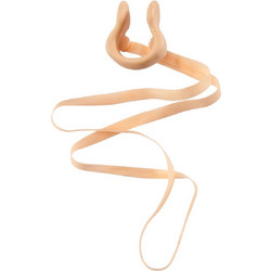 Mad Wave Nose clip with safety strap MAD WAVE White