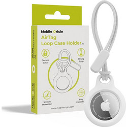 Mobile Origin Airtag Loop Case Holder A1 white (MO-ALCH-WHT-A1)
