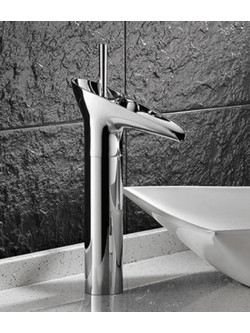 Μπαταρία Νιπτήρος Καταρράκτης Ψηλή Chrome Bonken HT-785