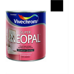 Vivechrom Super Neopal Πλαστικό Χρώμα Εσωτερικού Χώρου Μαύρο 24 0.20lt