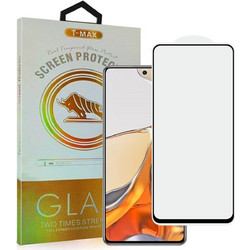 Tmax Premium Full Glue Tempered Glass (Realme C67 4G) Black