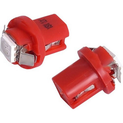 Λάμπες Vision BAX Led R5 B8.5d 12V 1x 5050 SMD κόκκινες 2τμχ