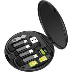 Yesplus Ys-844 High Quality Multifunctional Fast Charging Data Cable Box - Black
