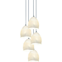 Home Lighting Soft Κρεμαστό Φωτιστικό Οροφής Πολύφωτο Λευκό 77-3694