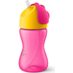 Philips Avent Κύπελλο με Καλαμάκι Φούξια 300ml