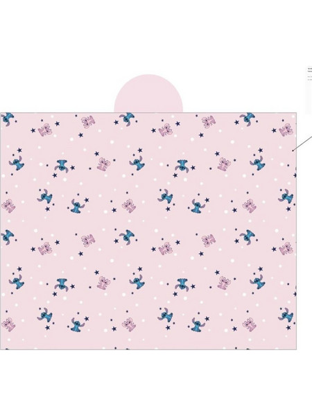 DISNEY - Stitch & Angel "Pink" - Hooded Blanket 120x150cm